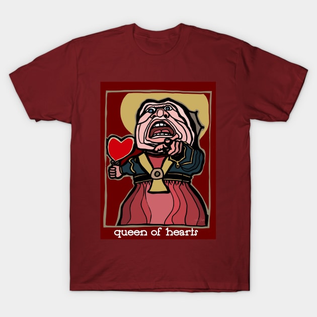 Queen of Hearts T-Shirt by JSnipe